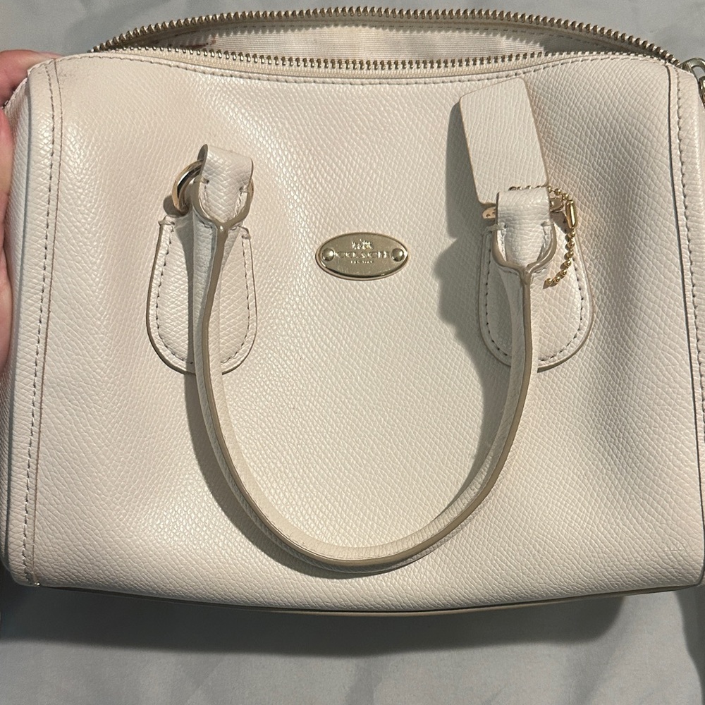 Coach Ivory Leather Satchel